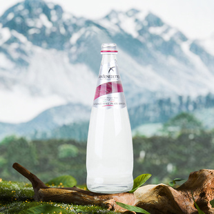 意大利进口sanbenedetto圣碧涛天然矿泉水750ml*12玻璃瓶装