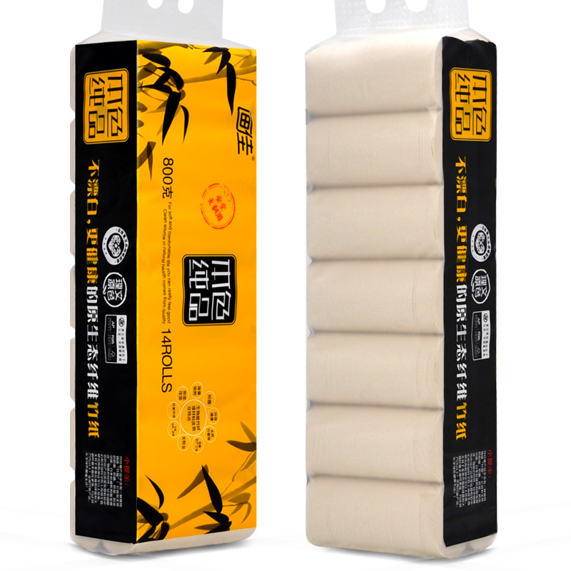 厕纸家用原生木浆卫生纸画佳