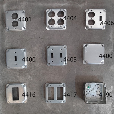工业风美标镀锌面板底盒插座开关