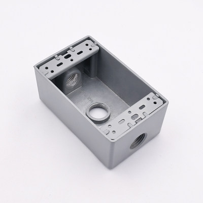 工业风美标明装电源插座铝压铸底盒美式单明装联双联开关接线盒