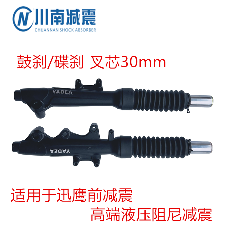 川南前减震器适用于迅鹰小牛N1电动车电摩右碟刹30芯前避震液压