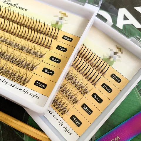 嫁接嫁接匠鱼尾A型朵毛假睫毛睫混装自然混装初学者1单簇盒仙子