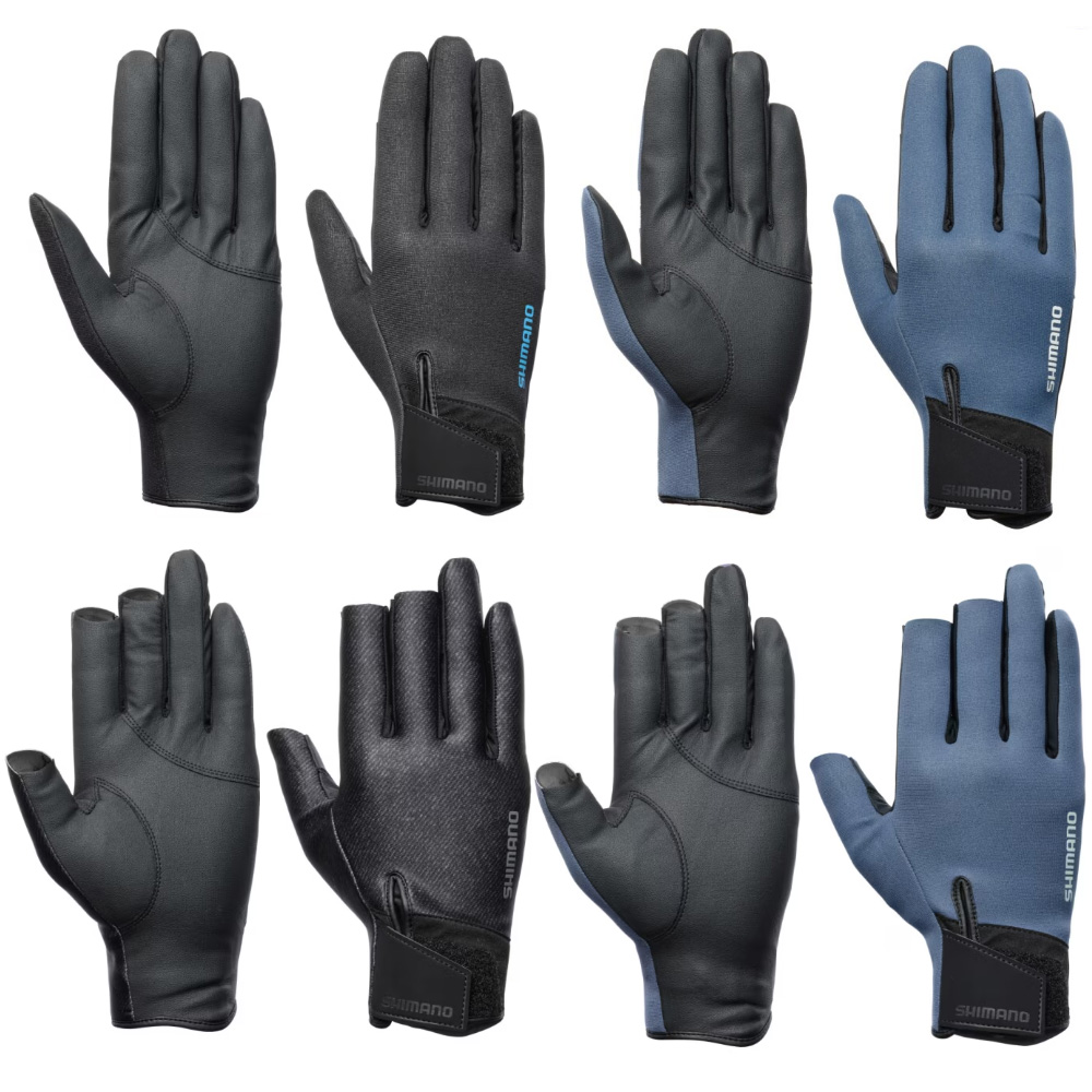 25新款SHIMANO 禧玛诺保温防寒钓鱼手套 GL-053Y GL-055Y防滑耐磨
