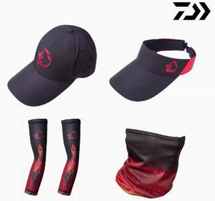 daiwa达亿瓦达瓦火蜥蜴钓鱼帽钓鱼面罩火蜥蜴袖套防晒速干防晒