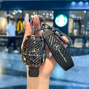 适用奔驰gla200钥匙套c200l扣b200车cla220男c180l老款 男glc260壳