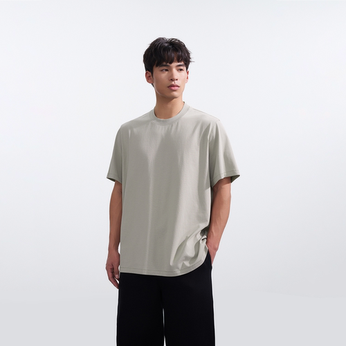 匹马棉舒爽透气圆领男士偶得云感