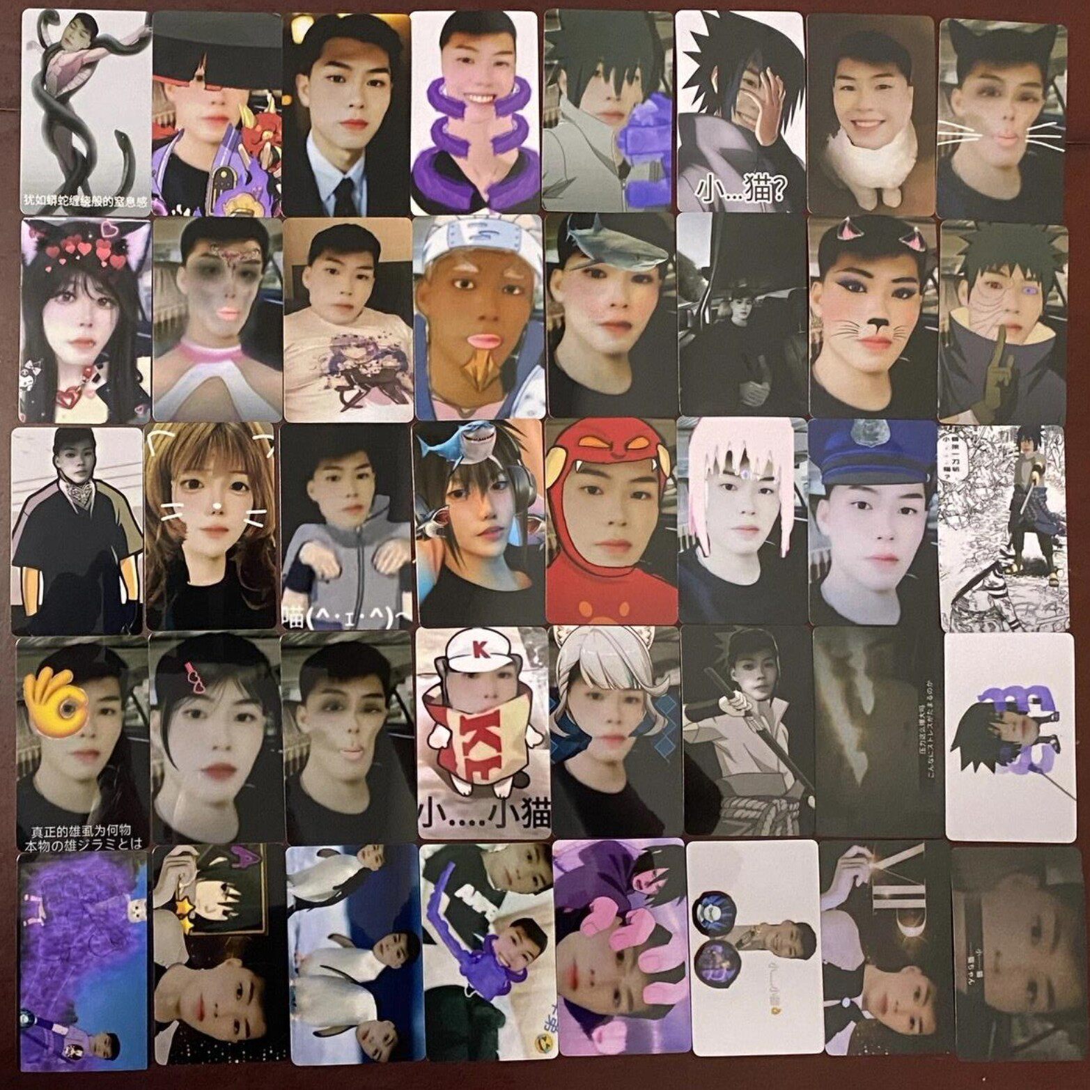 coke老师卡贴coke老师贴纸搞笑coke老师小猫卡贴贴纸老弟小猫卡贴