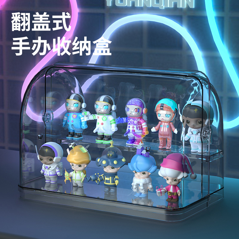 盲盒收纳展示盒防灰尘玩