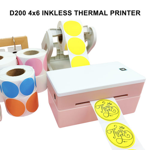 Wireless Thermal 4x6 Inkless  Label Printer Bluetooth+PC