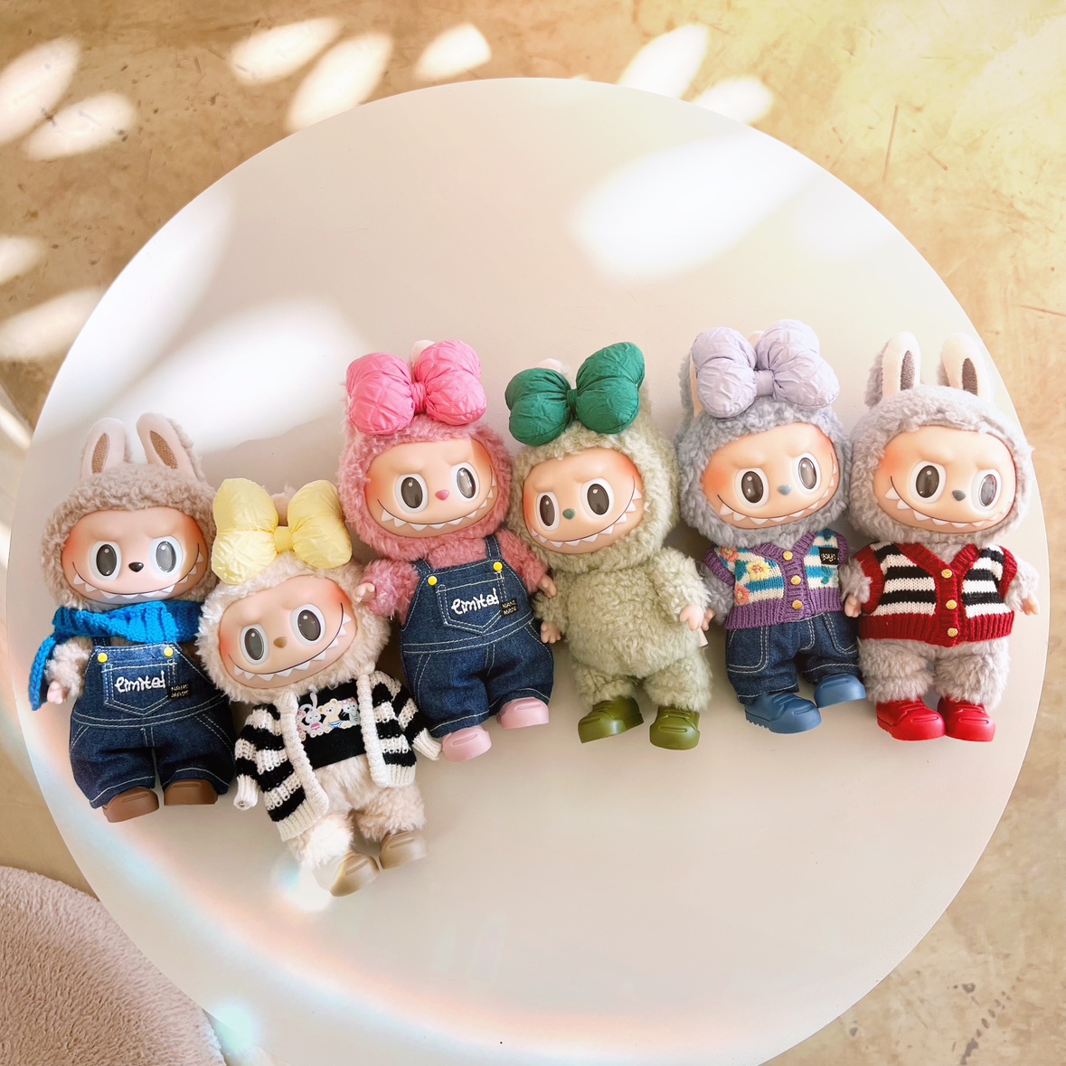 labubu蝴蝶结发饰