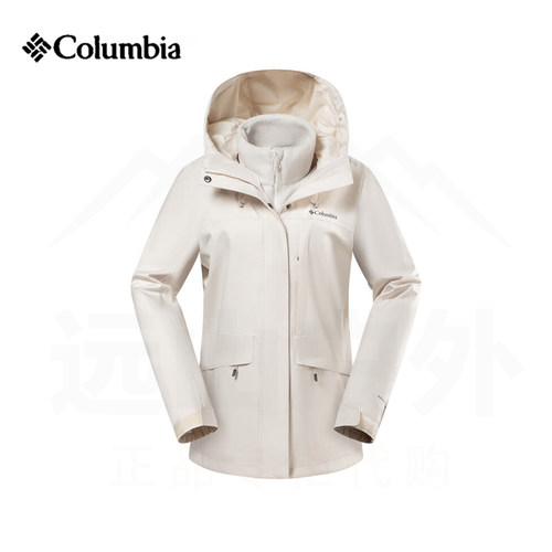 Columbia哥伦比亚26秋冬新款银点抓绒内胆三合一防水冲锋衣XR4388