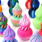 3d打印螺旋葫芦旋旋乐立体伸缩指尖螺旋树旋转推推乐创意解压玩具