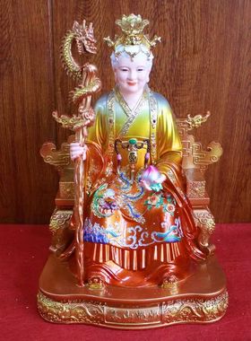 泰山奶奶神像泰山娘娘家用供奉泰山老母像泰山奶奶树脂工艺品摆件