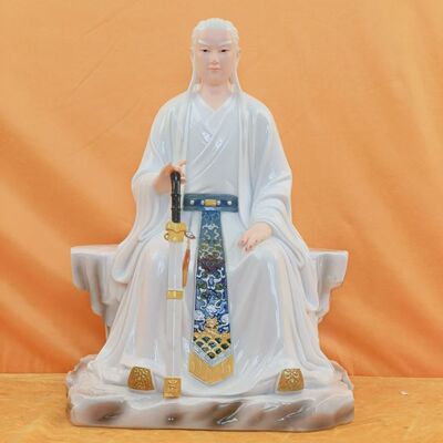 东华帝君神像东王公紫府少阳扶桑大帝树脂仿瓷家用供奉摆件