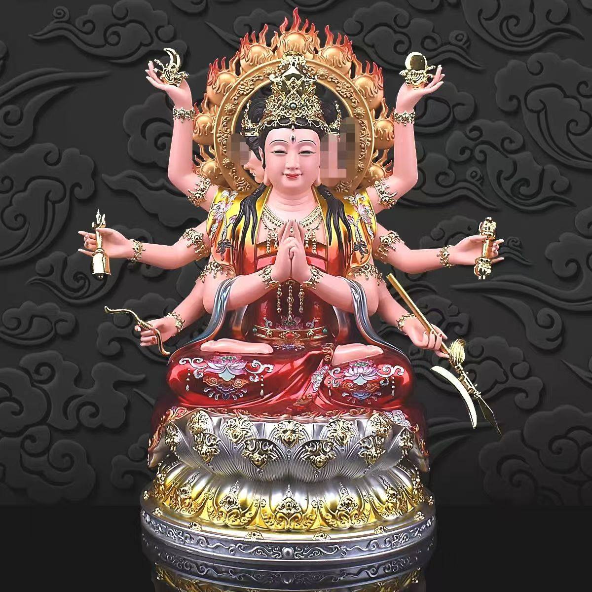 树脂斗母元君神像摆件斗姆星君斗君元母像体众星之母供奉