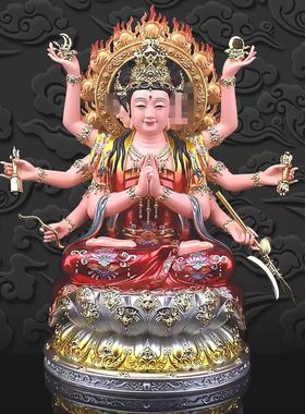 树脂斗母元君神像摆件斗姆星君斗君元母像体众星之母供奉