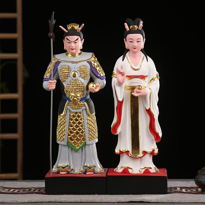 东海龙王三太子小龙女神像家用供奉摆件小白龙真身树脂居家客厅