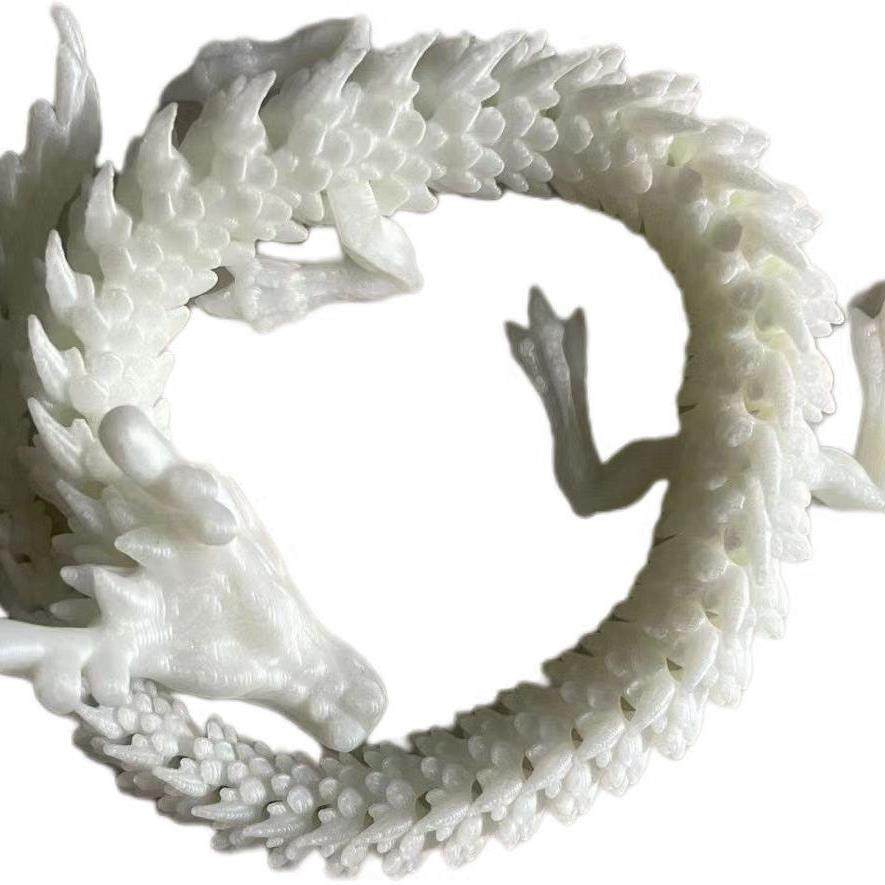 。3D打印中国龙玩具创意模型手办关节可活动龙鱼缸造景装饰摆件手