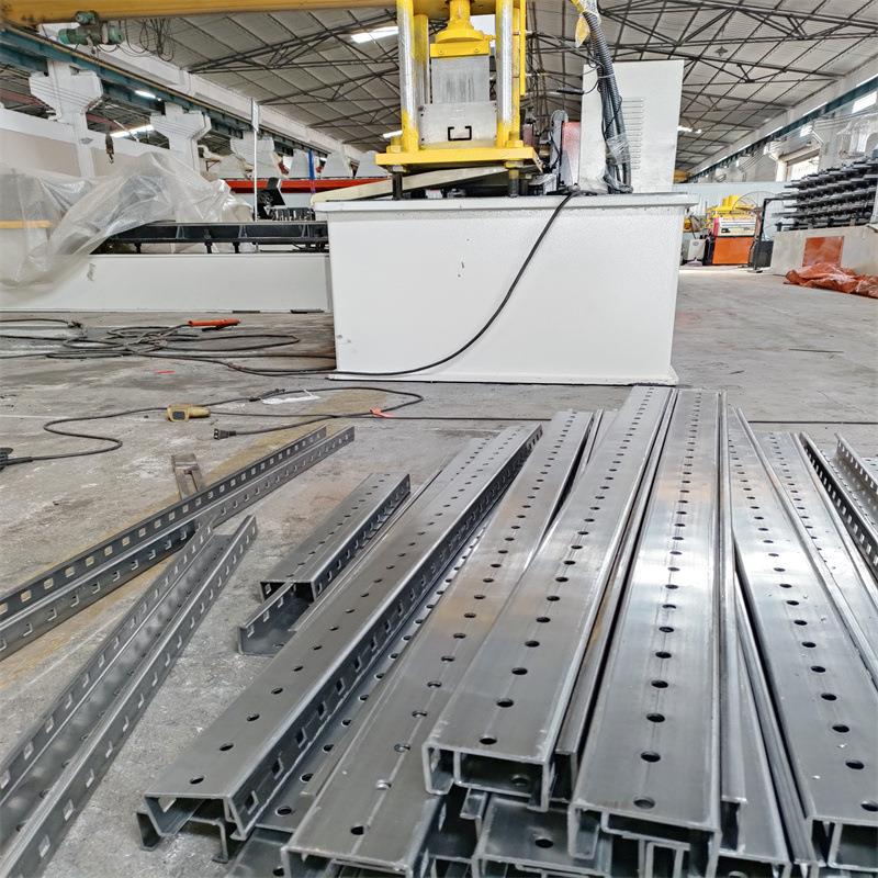 冷弯成型机厂家供应农业大棚C型机直销大棚立柱U型冲孔切断机