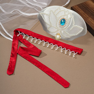 《莲盛》宋制发冠头饰发带 汉服配饰发饰3d打印仙气莲花发冠