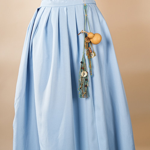 《锦络》葫芦挂饰包包蓝色挂件 汉服圆领袍配饰包挂腰饰禁步