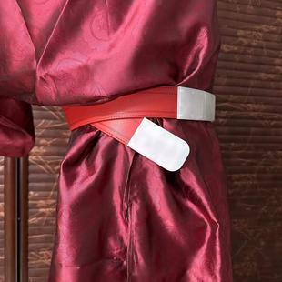 良造坊 晚唐革带 牛皮晚唐汉服树脂仿玉腰带皮带配饰 定制加工