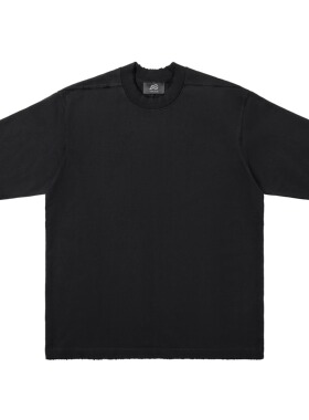 E86BRAND 重磅360克进口面料水洗破坏短袖