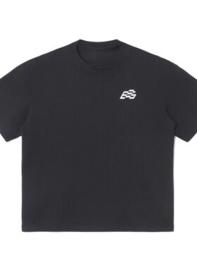 E86BRAND 基础logo赛车风280G印花短袖美式高街TEE男女同款