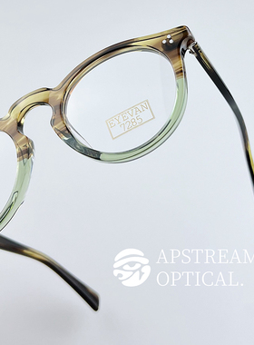 EYEVAN7285日系波士顿圆框手作厚框板材复古眼镜框架342同款