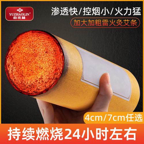 俞兆林艾条艾柱7cm雷火灸家用
