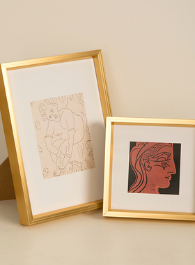 北欧金属相框7寸摆台8寸10寸12寸A4定制铝合金画框摆件挂墙框架