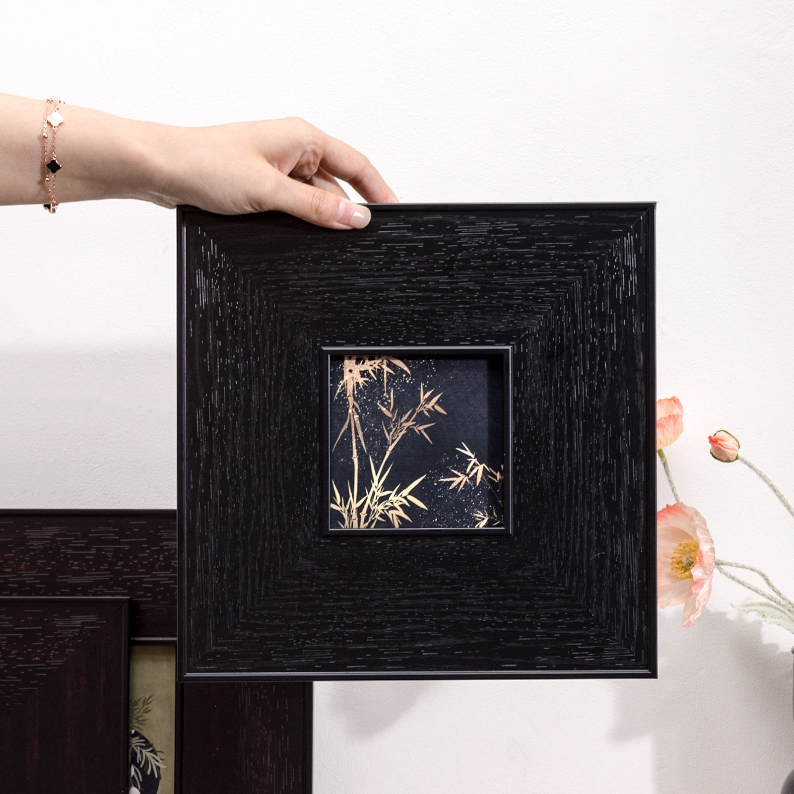 复古相框大尺寸挂墙画框装裱定制