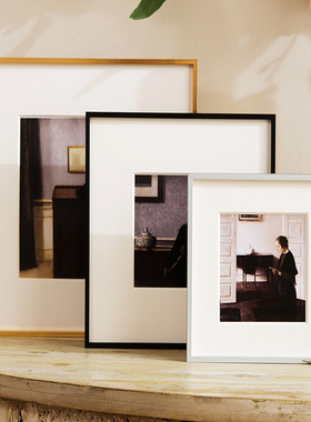 铝合金画框广告海报框装裱外框多种尺寸a4拼图挂墙框定制任意尺寸