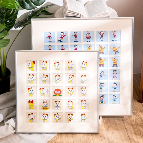 Квадратная металлическая настенная фоторамка, фотография для влюбленных, алюминиевый сплав, 36