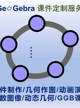 Geogebra数学函数立体几何3D动态图形动画演示GGB制作代做服务