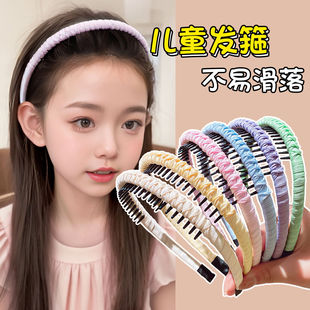 儿童发箍女细齿头箍女童2025新款不勒头防滑发卡初中生碎发整理器