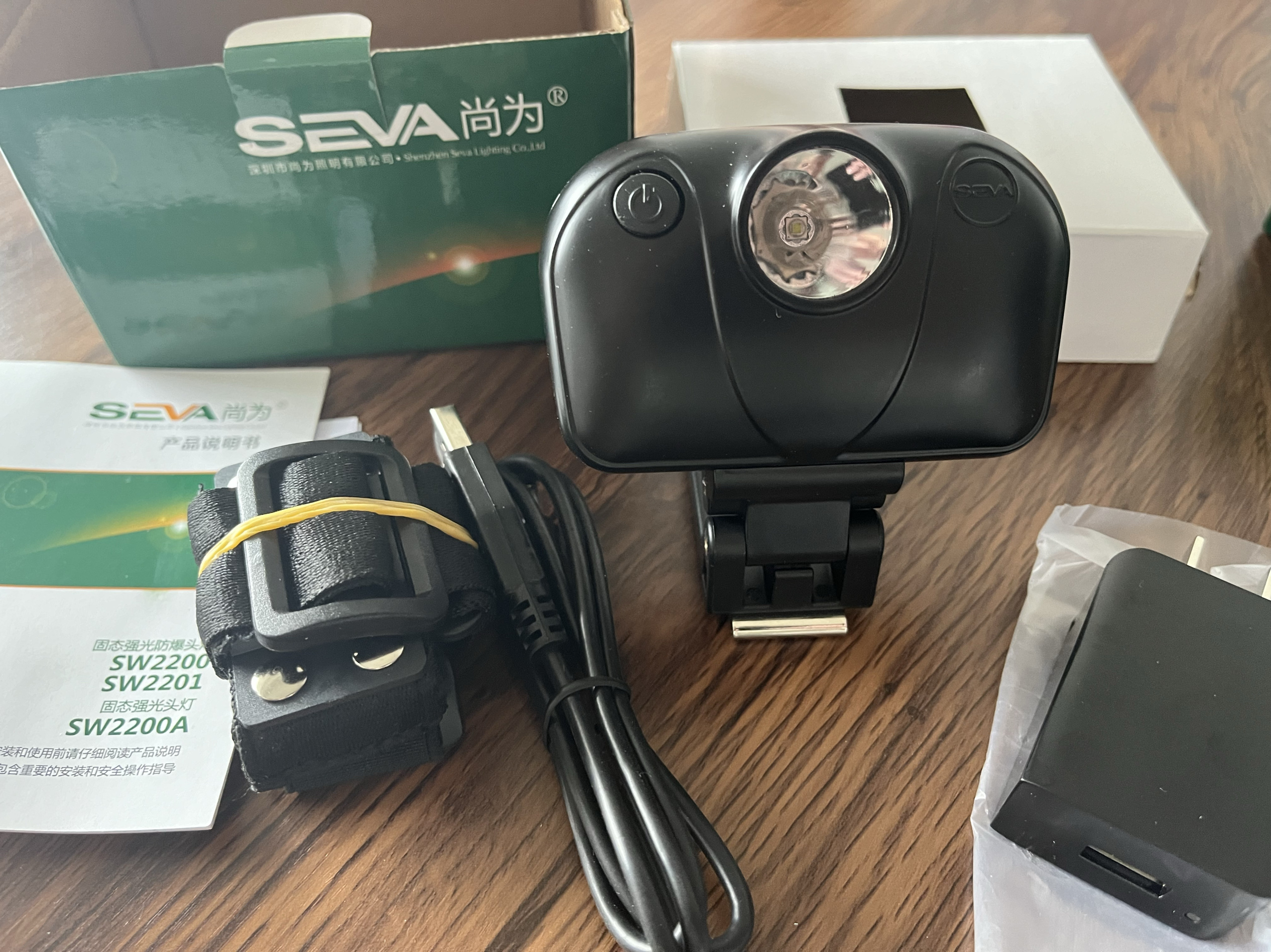 尚为SZSW2200固态强光防爆头灯SW2201头戴式矿帽灯SZSW2200A