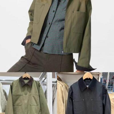 2026春季新款女装 休闲拉链短茄克/外套巴恩风翻领时尚夹克479208