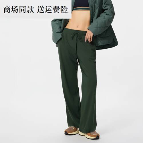 26春夏新款女装 弹力针织舒适宽松直筒裤长裤/阔腿休闲裤 482245