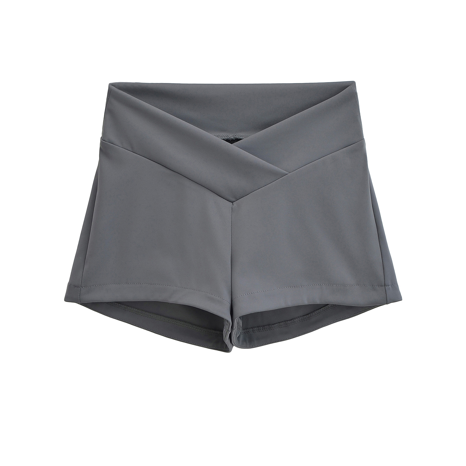 包邮美式辣妹弹力提臀交叉V腰紧身短裤女跑步运动裤瑜伽健身热裤