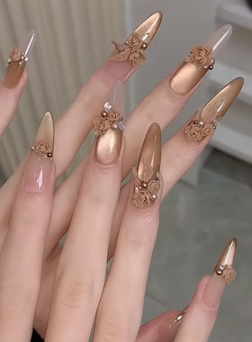 秋冬新款手工穿戴美甲