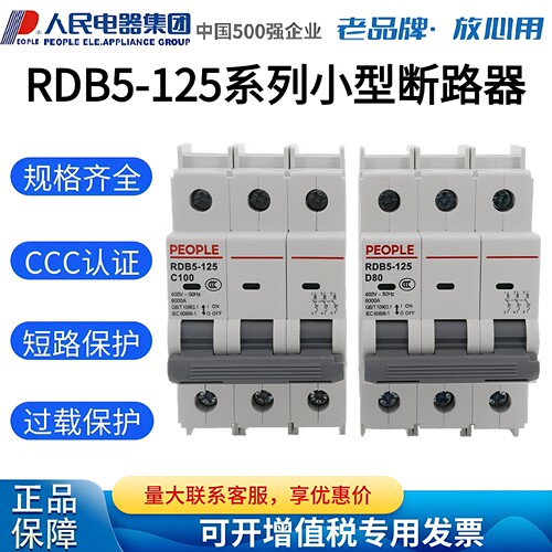 人民电器RDB5-125小型断路器