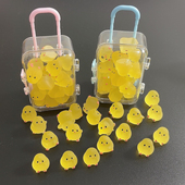 夜光小鸡饰品配件儿童桌面玩具小摆件迷你仿真动物幼儿园节日礼品