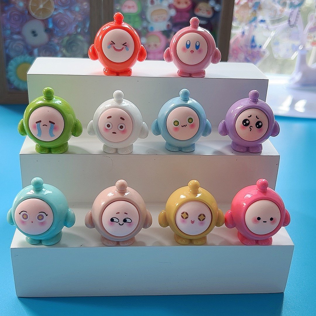 盲袋卡通立体可爱蛋仔派对diy树脂配件奶油胶桌面摆件挂件饰品