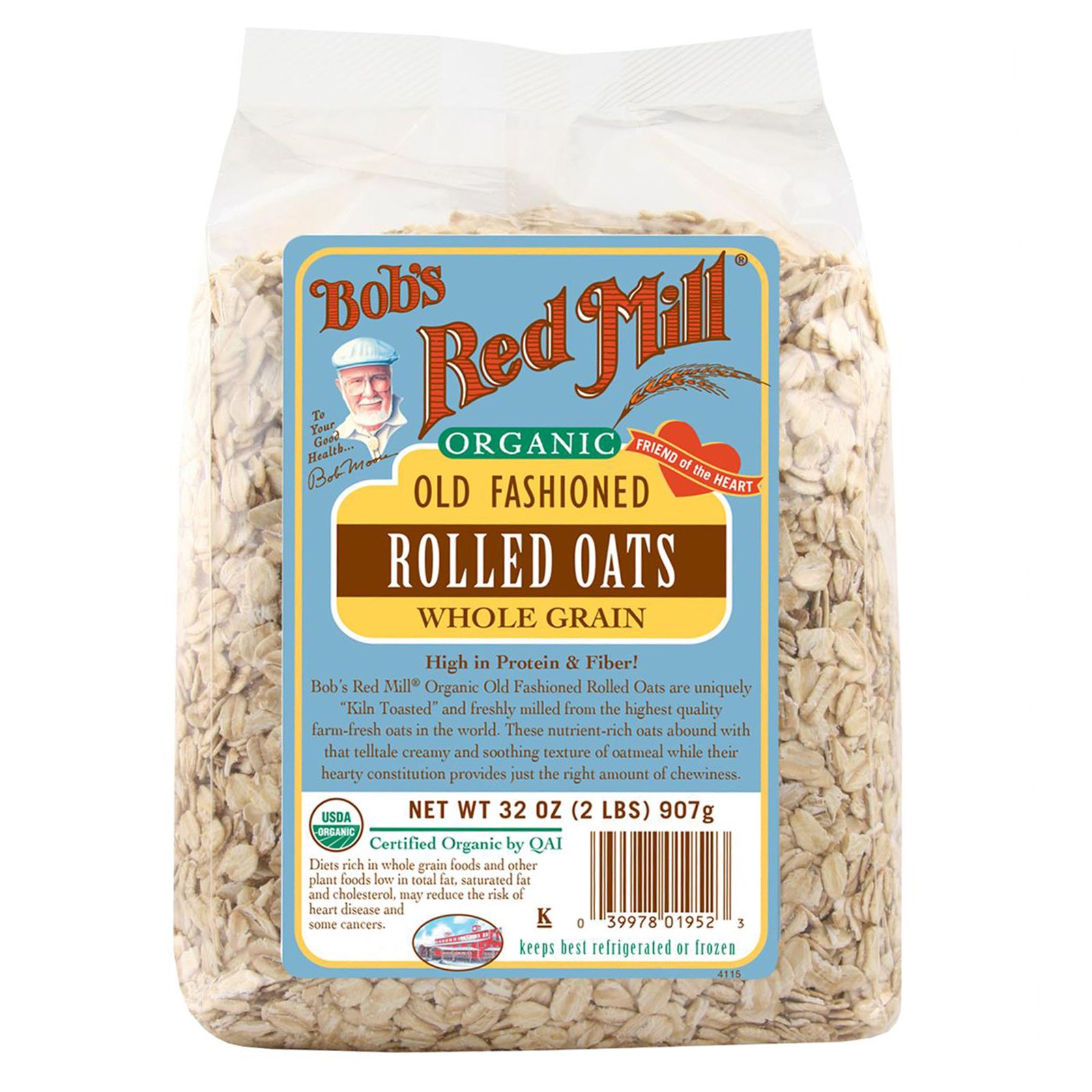ÃÀ¹ú Bob's Red Mill ºìÄ¥·» ÓÐ/»úÀÏʽÑàÂóÆ¬ È«¹ÈÎï 907g