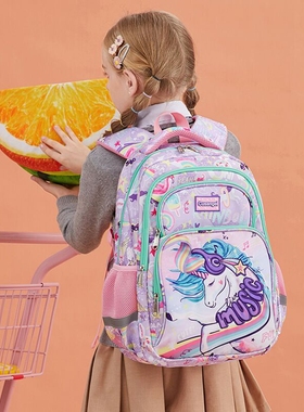 50835男童女童小学生卡通减负书包1-5年级双肩包