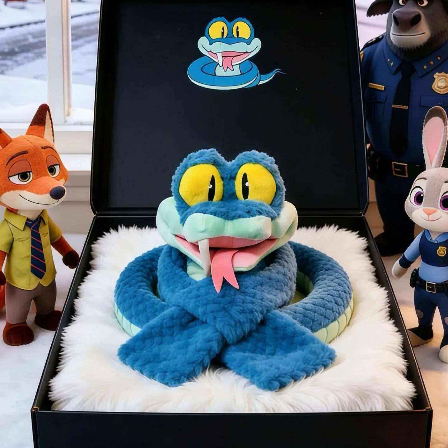 【长1.8米】疯狂的动物城盖瑞围脖可爱毛绒保暖女冬季防寒围巾