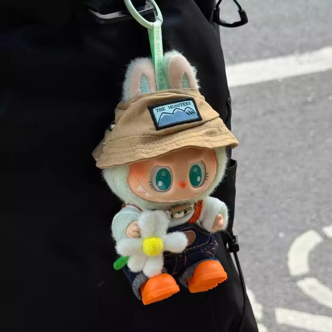 labubu娃衣拉布布娃衣小春野衣服套装一二三代公仔17cm通用替换装