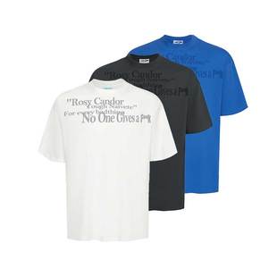 小众字母情侣 RCTNCLUB 基础三色logo纯色夏季 打底宽松短袖
