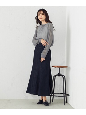 COMME日单纯原水洗长裙